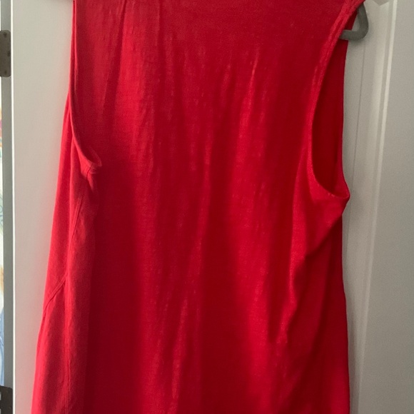 Chico's Relaxed Red Sleeveless Tank Tunic - Picture 3 of 3